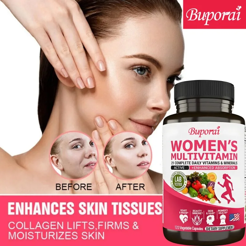 Women's Daily Multivitamin and Multimineral Supplement -Anti-aging, Energy, Heart, Joints, Bones, Skin, Immunity, Focus
Women's Daily Multivitamin and Multimineral Supplement -Anti-aging, Energy, Heart, Joints, Bones, Skin, Immunity, Focus
