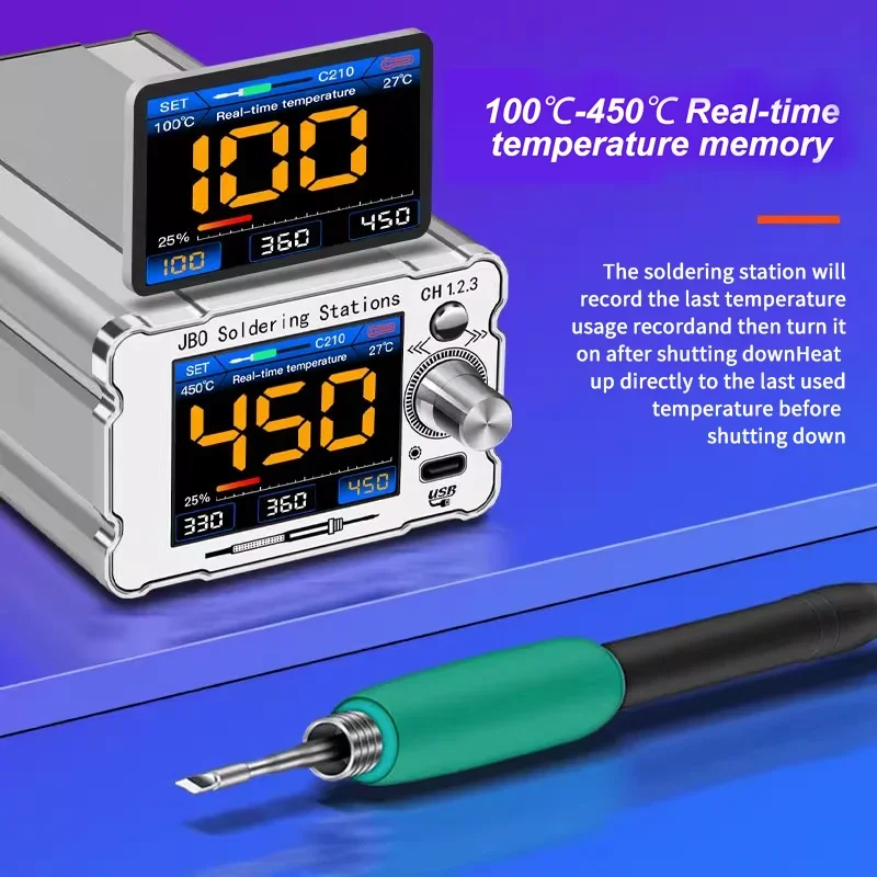 ZH-C210Pro Soldering Station Electric Soldering Iron with Adjustable Temperature for Mobile Phones Repair Welding Tools Sets
ZH-C210Pro Soldering Station Electric Soldering Iron with Adjustable Temperature for Mobile Phones Repair Welding Tools Sets