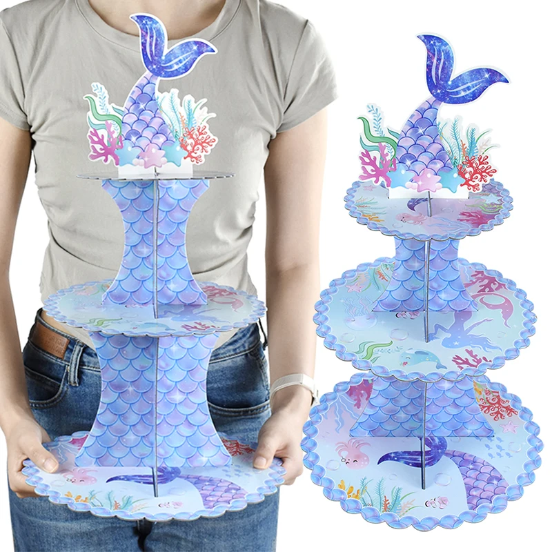 Mermaid Birthday Cake Stand Sea Animal Mermaid Themed Cupcake Display Holder For Kids Birthday Baby Shower Party Cake Decor Gift
Mermaid Birthday Cake Stand Sea Animal Mermaid Themed Cupcake Display Holder For Kids Birthday Baby Shower Party Cake Decor Gift