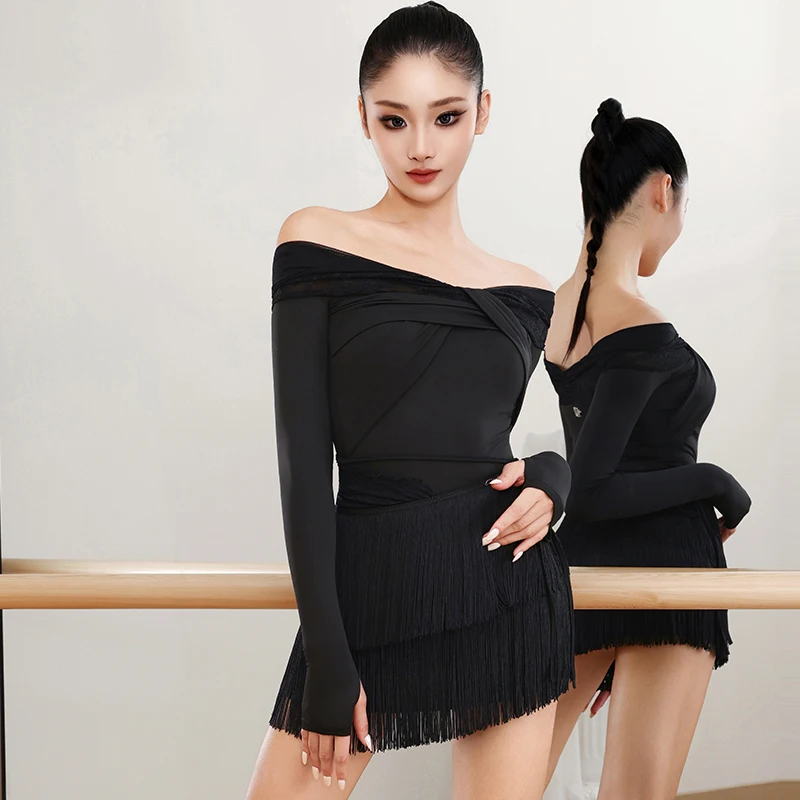 Женская одежда для латинских танцев самбы, топ на одно плечо, юбки с кисточками для взрослых, румба, костюм для соревнований по латинским танцам, SL14487
Женская одежда для латинских танцев самбы, топ на одно плечо, юбки с кисточками для взрослых, румба, костюм для соревнований по латинским танцам, SL14487