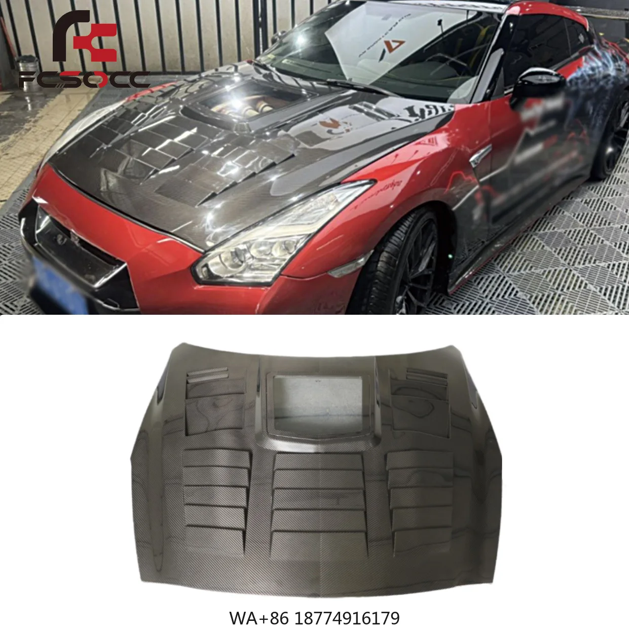 High Quality Glass Fiber Front Hood for R35 2008+ T Style Car Bonnet Cover Auto Parts Accessories
High Quality Glass Fiber Front Hood for R35 2008+ T Style Car Bonnet Cover Auto Parts Accessories