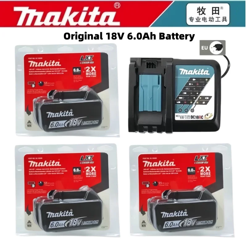 6.0Ah Makita 18V BatteryOriginal Rechargeable Battery For Makita BL1830B BL1850B BL1850 BL1840 BL1860 BL1815 Replacement Battery
6.0Ah Makita 18V BatteryOriginal Rechargeable Battery For Makita BL1830B BL1850B BL1850 BL1840 BL1860 BL1815 Replacement Battery