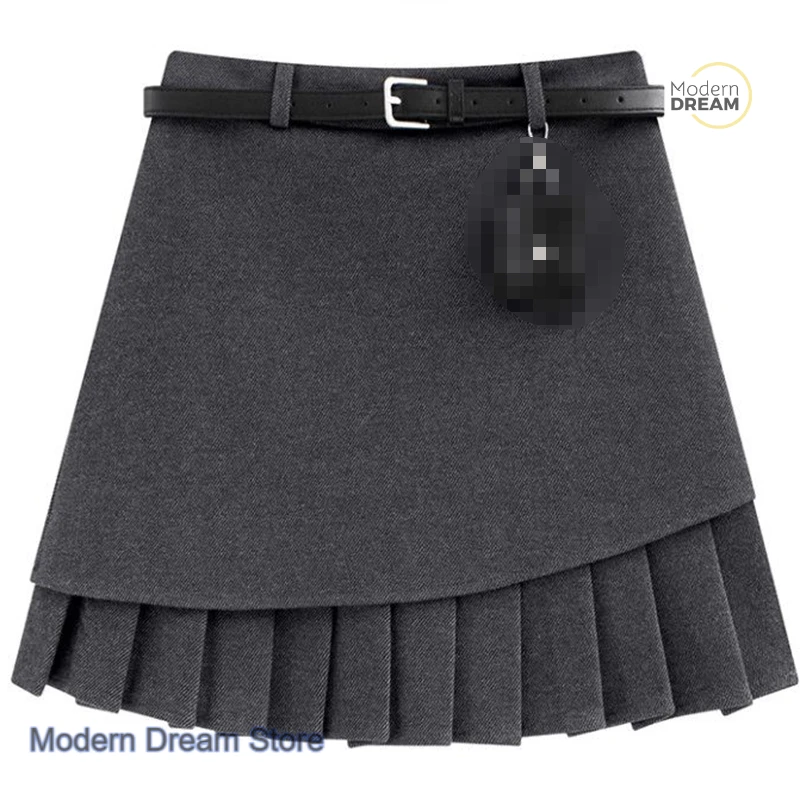 Korean version of the advanced design sense of high waist pleated skirt women's spring and autumn new fashion Joker slim skirt.
Korean version of the advanced design sense of high waist pleated skirt women's spring and autumn new fashion Joker slim skirt.