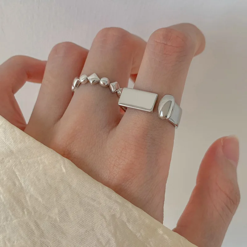 PANJBJ 925 Sterling Silver Geometr Ring for Women Girl Gift Retro Open Trend Unique Design Geometric Asymmetric Jewelry Dropship
PANJBJ 925 Sterling Silver Geometr Ring for Women Girl Gift Retro Open Trend Unique Design Geometric Asymmetric Jewelry Dropship