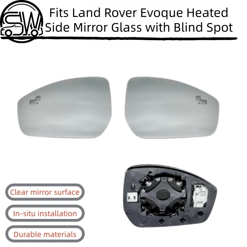 Fits Land Rover Evoque 2012-2015 Heated Side Mirror Glass with Blind Spot, OE LR025217 LR025218
Fits Land Rover Evoque 2012-2015 Heated Side Mirror Glass with Blind Spot, OE LR025217 LR025218