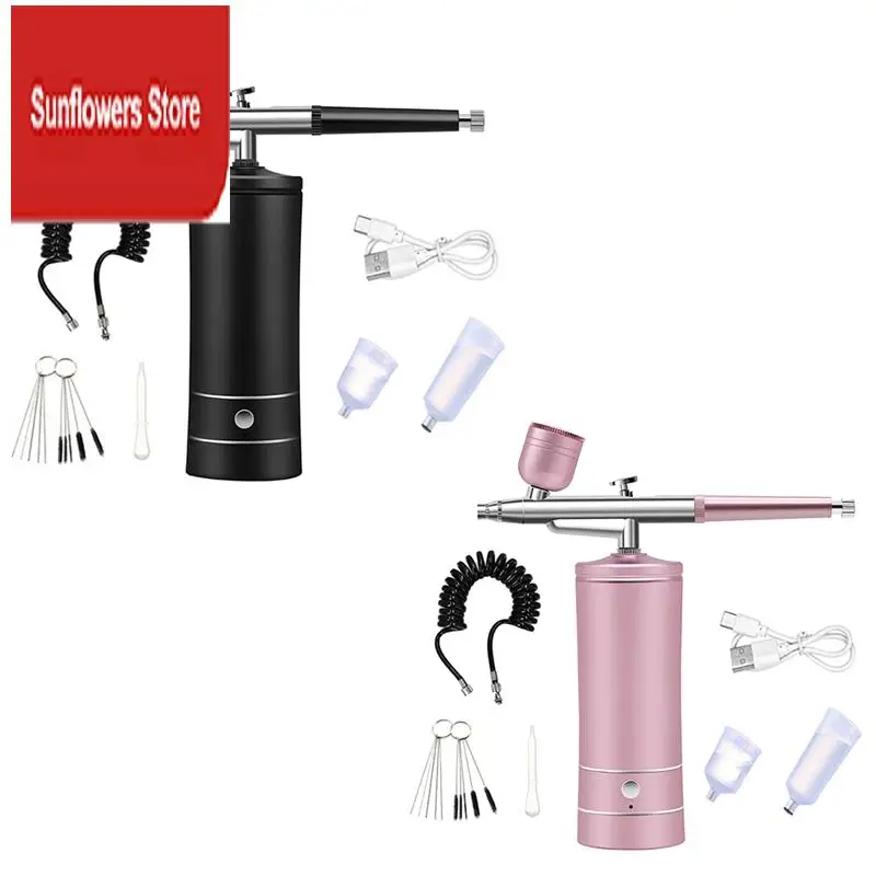 ABRM-Air Brush Nail Oxygen Injector Mini Air Compressor Kit Paint Sprayer For Art Tattoo Craft Cake Nano Fog Mist
ABRM-Air Brush Nail Oxygen Injector Mini Air Compressor Kit Paint Sprayer For Art Tattoo Craft Cake Nano Fog Mist