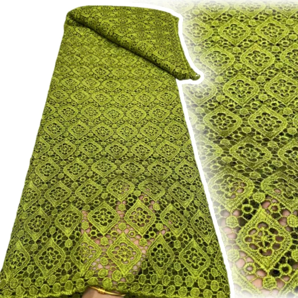 Green Luxury Africa Guipure Rope Lace Fabric 2026 Nigeria Water Soluble Two Colour Lace Fabric for Wedding Party Dresses 2285
Green Luxury Africa Guipure Rope Lace Fabric 2026 Nigeria Water Soluble Two Colour Lace Fabric for Wedding Party Dresses 2285