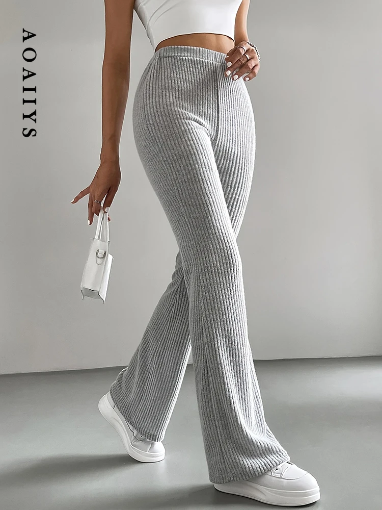 НОВЫЕ однотонные брюки Aoaiiys, женские трикотажные брюки в рубчик с высокой талией, простые классические весенне-осенние новые модные повседневные тонкие расклешенные брюки P
НОВЫЕ однотонные брюки Aoaiiys, женские трикотажные брюки в рубчик с высокой талией, простые классические весенне-осенние новые модные повседневные тонкие расклешенные брюки P