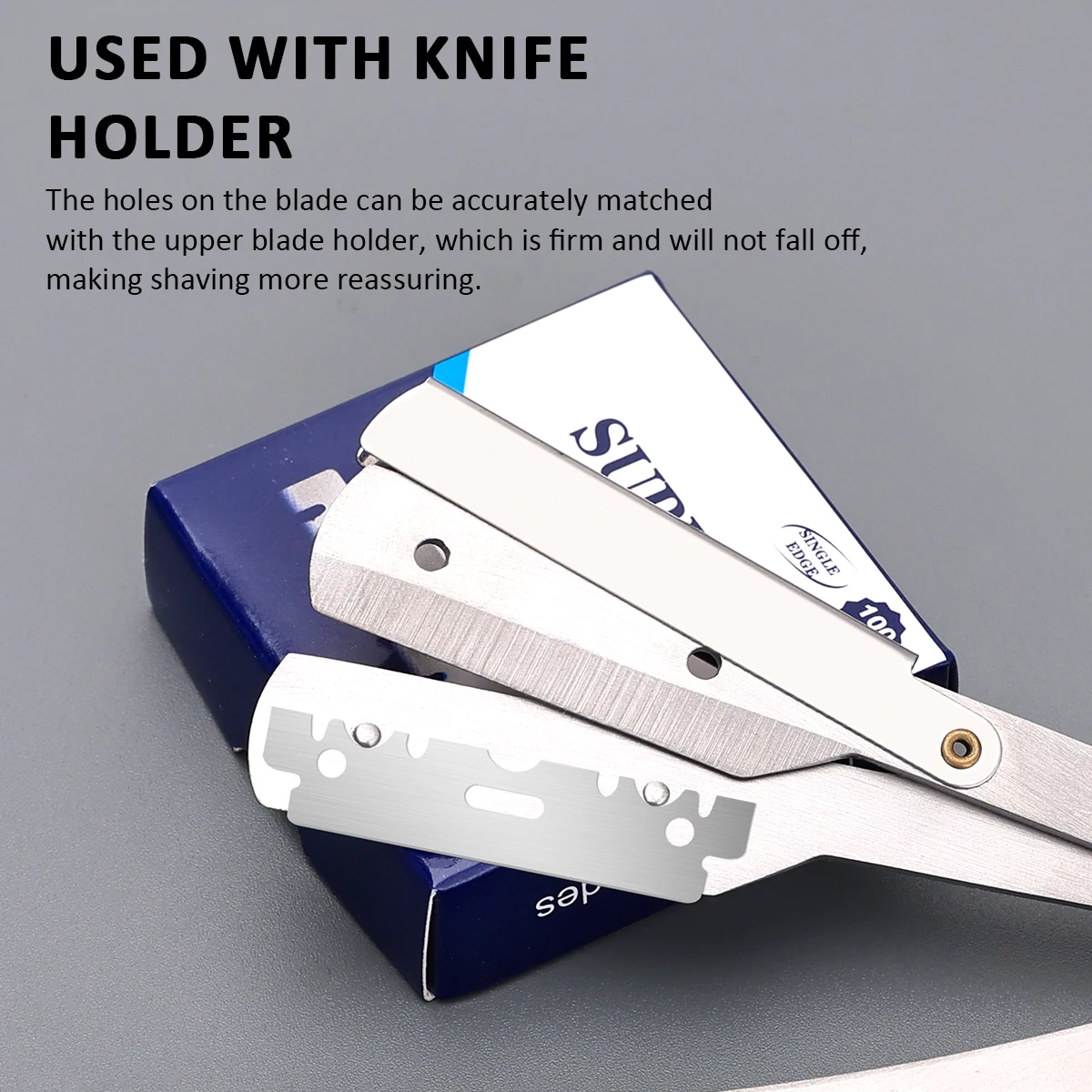100pcs Razor Blades Stainless Steel Safety Razor Blades For Shaving Razor Replace Men Shaver Barber Blade Tool 
100pcs Razor Blades Stainless Steel Safety Razor Blades For Shaving Razor Replace Men Shaver Barber Blade Tool