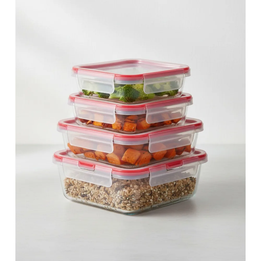 4 упаковки стеклянных контейнеров для хранения продуктов смешанного размера, герметичные герметичные крышки, без BPA, морозильная камера для приготовления еды, сейф для микроволновой печи
4 упаковки стеклянных контейнеров для хранения продуктов смешанного размера, герметичные герметичные крышки, без BPA, морозильная камера для приготовления еды, сейф для микроволновой печи