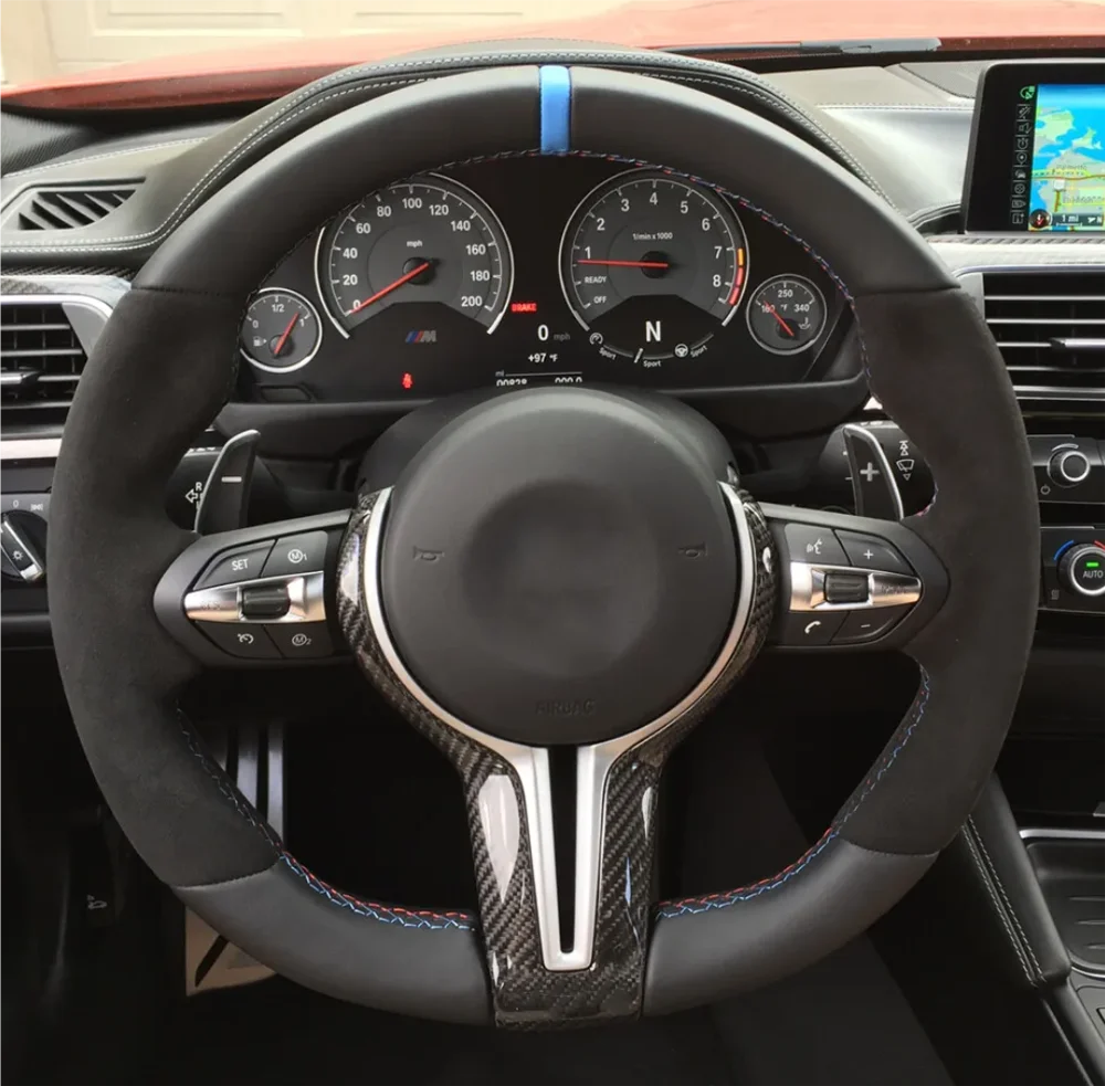 Накладка на руль из настоящего углеродного волокна для BMW M2 F87 M3 F80 M4 F82 M5 F10 M6 F12 F85
Накладка на руль из настоящего углеродного волокна для BMW M2 F87 M3 F80 M4 F82 M5 F10 M6 F12 F85