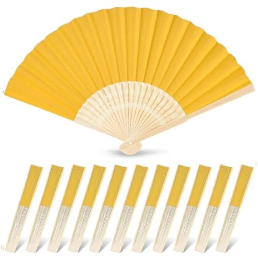 12 Pcs Foldable Hand Fan, 8.3 Inch Paper Fans for Party Decorations, Wedding, Baby Shower DIY Crafts Sunflower Summer Decoratio
12 Pcs Foldable Hand Fan, 8.3 Inch Paper Fans for Party Decorations, Wedding, Baby Shower DIY Crafts Sunflower Summer Decoratio