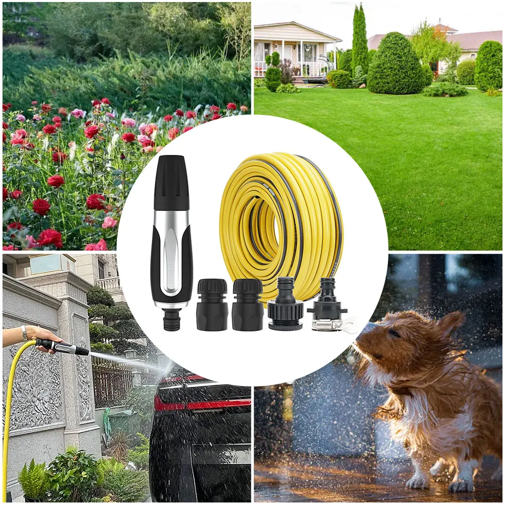 Garden High Pressure Watering Spray Gun with 2/3/5M Hose Car Wash Spray Nozzle Pressurized Hose Nozzle for Irrigate Lawn
Garden High Pressure Watering Spray Gun with 2/3/5M Hose Car Wash Spray Nozzle Pressurized Hose Nozzle for Irrigate Lawn