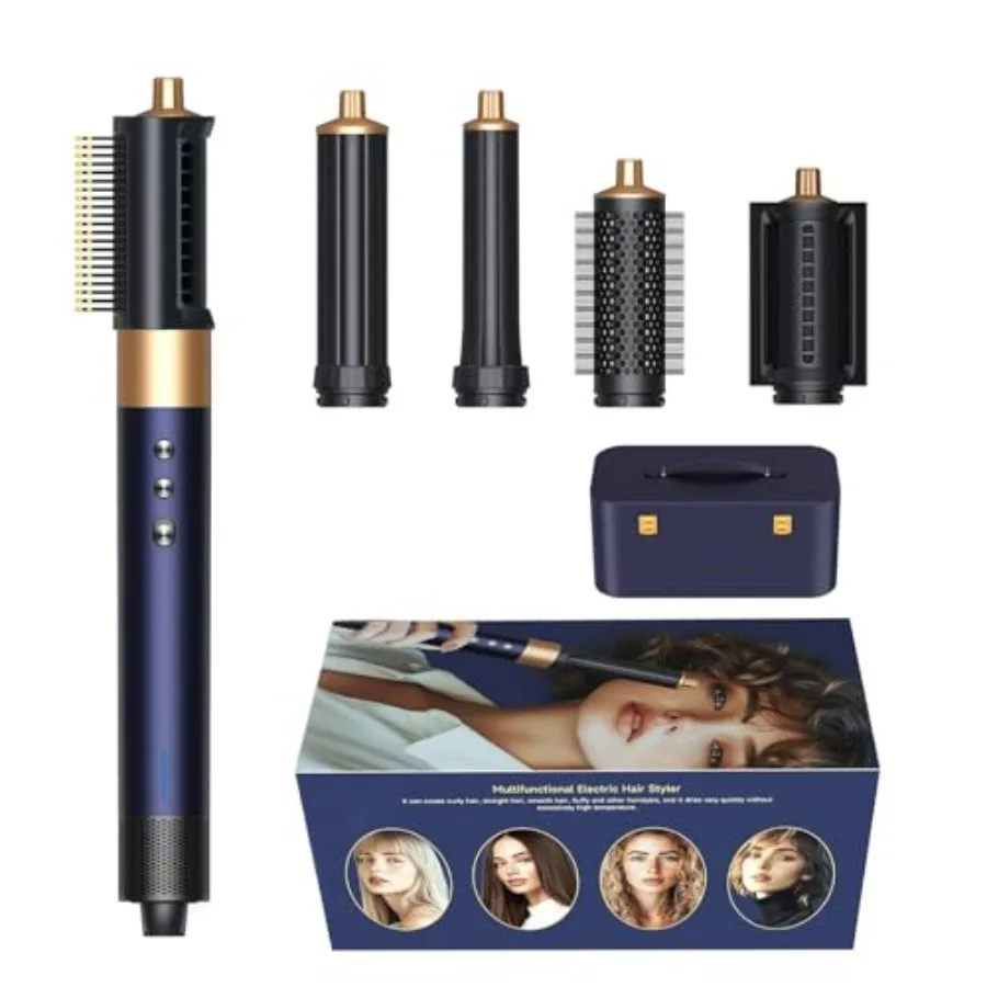 and HR-01 Multifunctional Hair Styler 3+2+2+1 8-in-1 Integrated Functions: Negative Ion Hair Dryer Hot Air Styler - No Heat Dam
and HR-01 Multifunctional Hair Styler 3+2+2+1 8-in-1 Integrated Functions: Negative Ion Hair Dryer Hot Air Styler - No Heat Dam