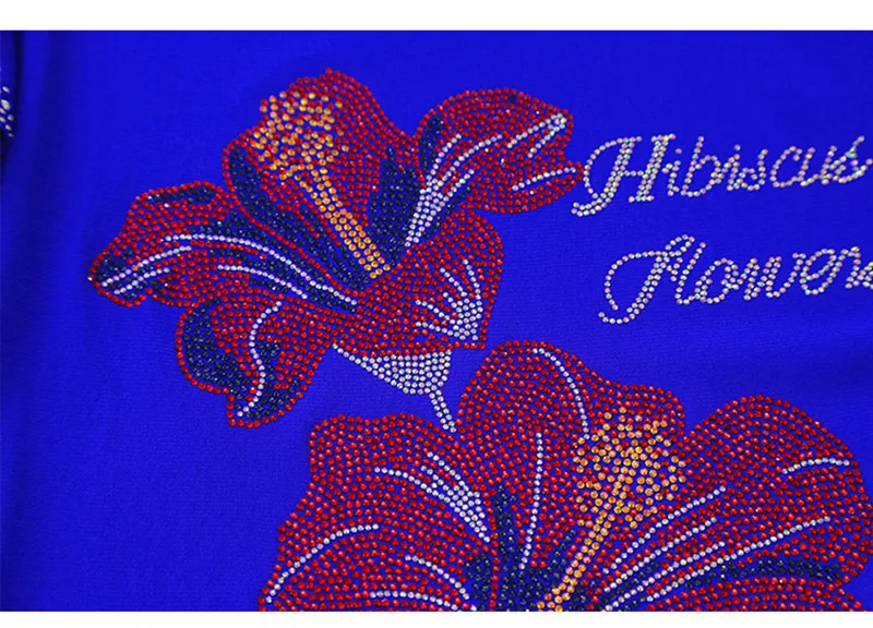 Новые поступления, корейская женская летняя футболка, одежда с блестящими цветами, топ с горячими бриллиантами, элегантные роскошные женские футболки с круглым вырезом и короткими рукавами
Новые поступления, корейская женская летняя футболка, одежда с блестящими цветами, топ с горячими бриллиантами, элегантные роскошные женские футболки с круглым вырезом и короткими рукавами