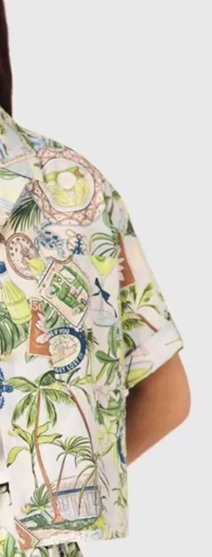 Women Print Set Hanging Neck Backless Mini Dress + Short Sleeve Turn-down Collar Single Breasted Shirt + A-line Skirt
Women Print Set Hanging Neck Backless Mini Dress + Short Sleeve Turn-down Collar Single Breasted Shirt + A-line Skirt