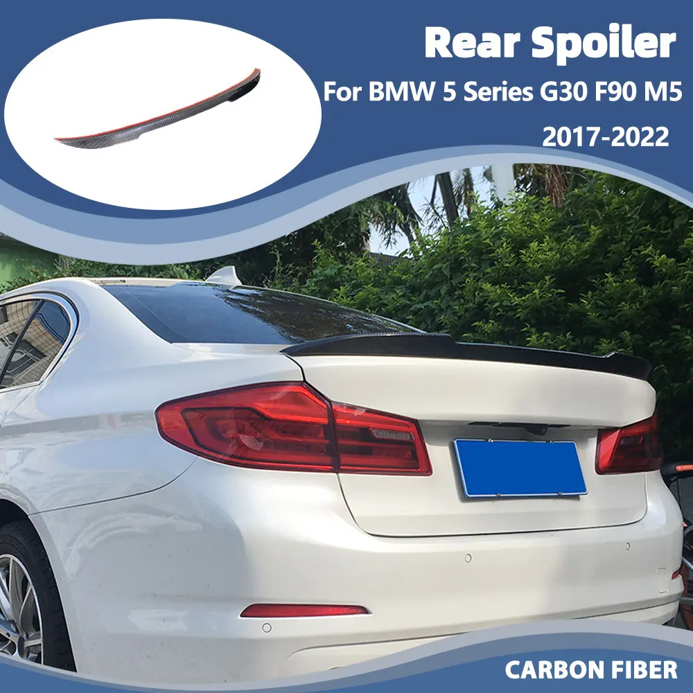 Carbon Fiber Car Rear Spoiler For BMW 5 Series G30 F90 M5 2017-2022 Rear Boot Lip Trunk Spoiler Wing
Carbon Fiber Car Rear Spoiler For BMW 5 Series G30 F90 M5 2017-2022 Rear Boot Lip Trunk Spoiler Wing
