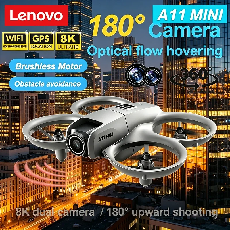 Lenovo A11 Mini Drone 4K Professional 8K HD Camera WIFI 5G Brushless Motor Intelligent Obstacle Avoidance RC Quadcopter Toys
Lenovo A11 Mini Drone 4K Professional 8K HD Camera WIFI 5G Brushless Motor Intelligent Obstacle Avoidance RC Quadcopter Toys