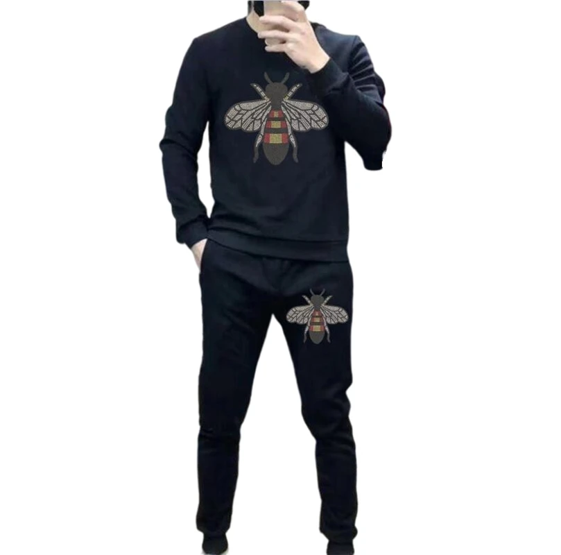 Rhinestones Anime Fashion long sleeve tracksuit handsome two piece suit slim casual hot drill men's suits
Rhinestones Anime Fashion long sleeve tracksuit handsome two piece suit slim casual hot drill men's suits