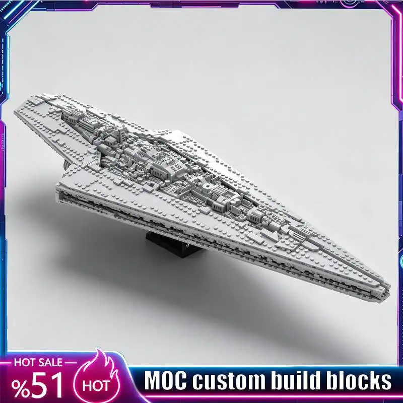 NEW 2131PCS Space Battle Destroyer MOC Sci-Fi Spaceship Model Custom Puzzle Blocks DIY Assembly Educational Toy Gifts Collection
NEW 2131PCS Space Battle Destroyer MOC Sci-Fi Spaceship Model Custom Puzzle Blocks DIY Assembly Educational Toy Gifts Collection