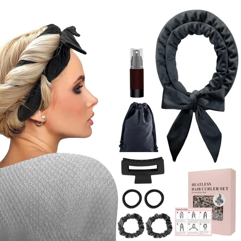 9pcs Heatless Curling Rod Headband, No Heat Silk Ribbon Rollers for Overnight Sleeping Curls, Styling Kit with Hair Clips and Sc
9pcs Heatless Curling Rod Headband, No Heat Silk Ribbon Rollers for Overnight Sleeping Curls, Styling Kit with Hair Clips and Sc