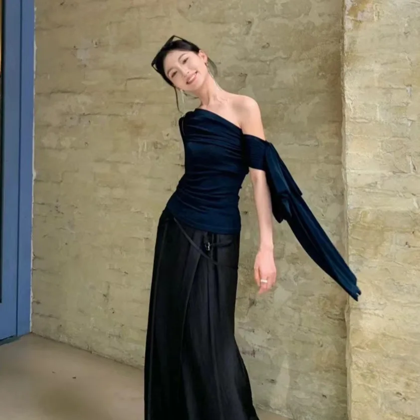 2026 Women's New Fashion High Quality Elegant Comfortable Irregular Versatile One-line Sloped Shoulder Long Sleeve Women's Top
2026 Women's New Fashion High Quality Elegant Comfortable Irregular Versatile One-line Sloped Shoulder Long Sleeve Women's Top