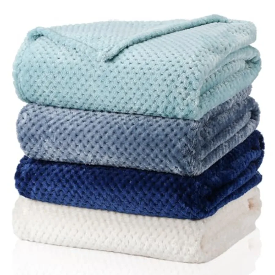 4 Pcs Flanne Fleece Throw Blanket for Bed Couch Large 3D Waffle Textured Soft Blanket Winter Warm Lightweight No Shedding No Pi
4 Pcs Flanne Fleece Throw Blanket for Bed Couch Large 3D Waffle Textured Soft Blanket Winter Warm Lightweight No Shedding No Pi