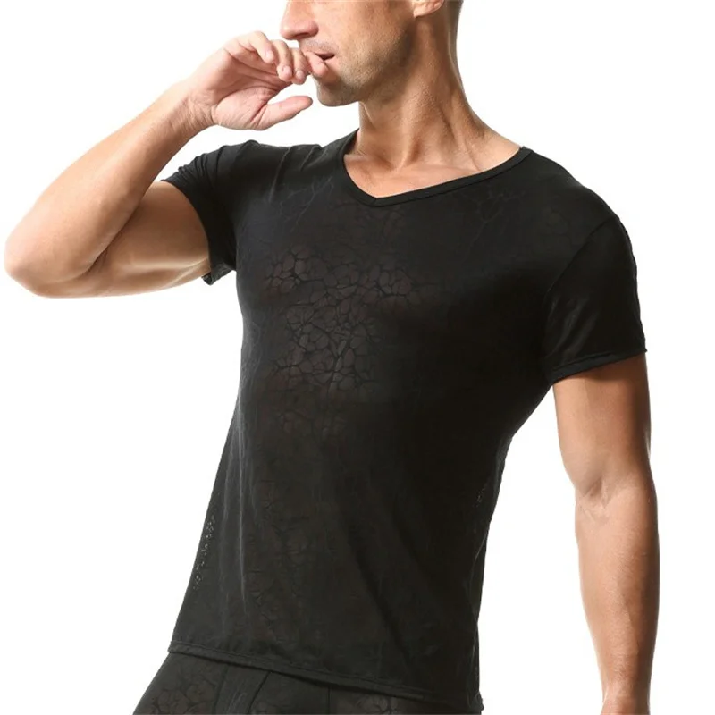 Men Undershirt Short Sleeve Sports Bottoming T-shirt Transparent Slim Solid Comfortable Soft Underwear T-shirt Wrestling Suits
Men Undershirt Short Sleeve Sports Bottoming T-shirt Transparent Slim Solid Comfortable Soft Underwear T-shirt Wrestling Suits