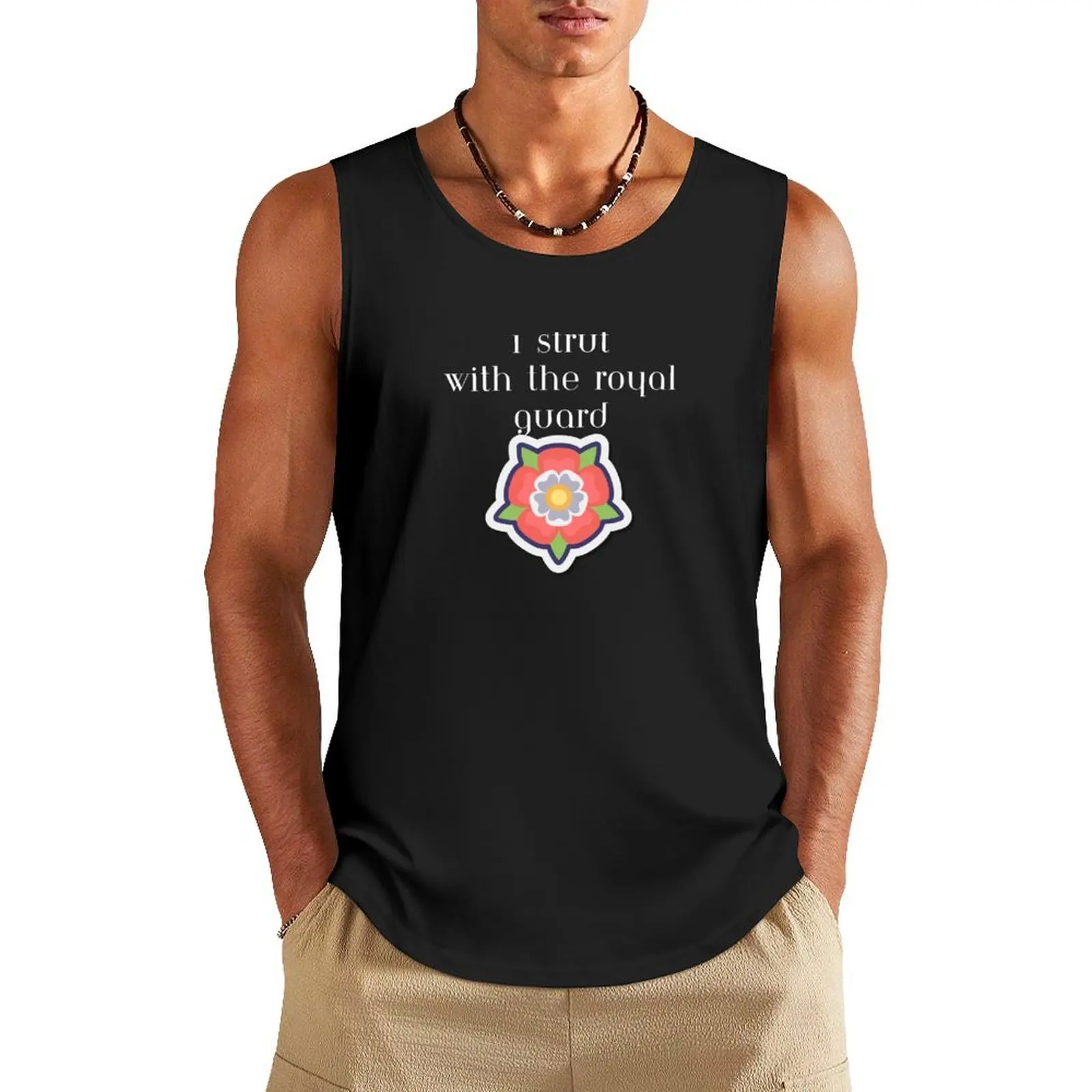 Scarborough Royal Guard - Strut - White Text Tank Top Men's summer clothes gym men gym Men's t-shirts Men gym sportswear
Scarborough Royal Guard - Strut - White Text Tank Top Men's summer clothes gym men gym Men's t-shirts Men gym sportswear