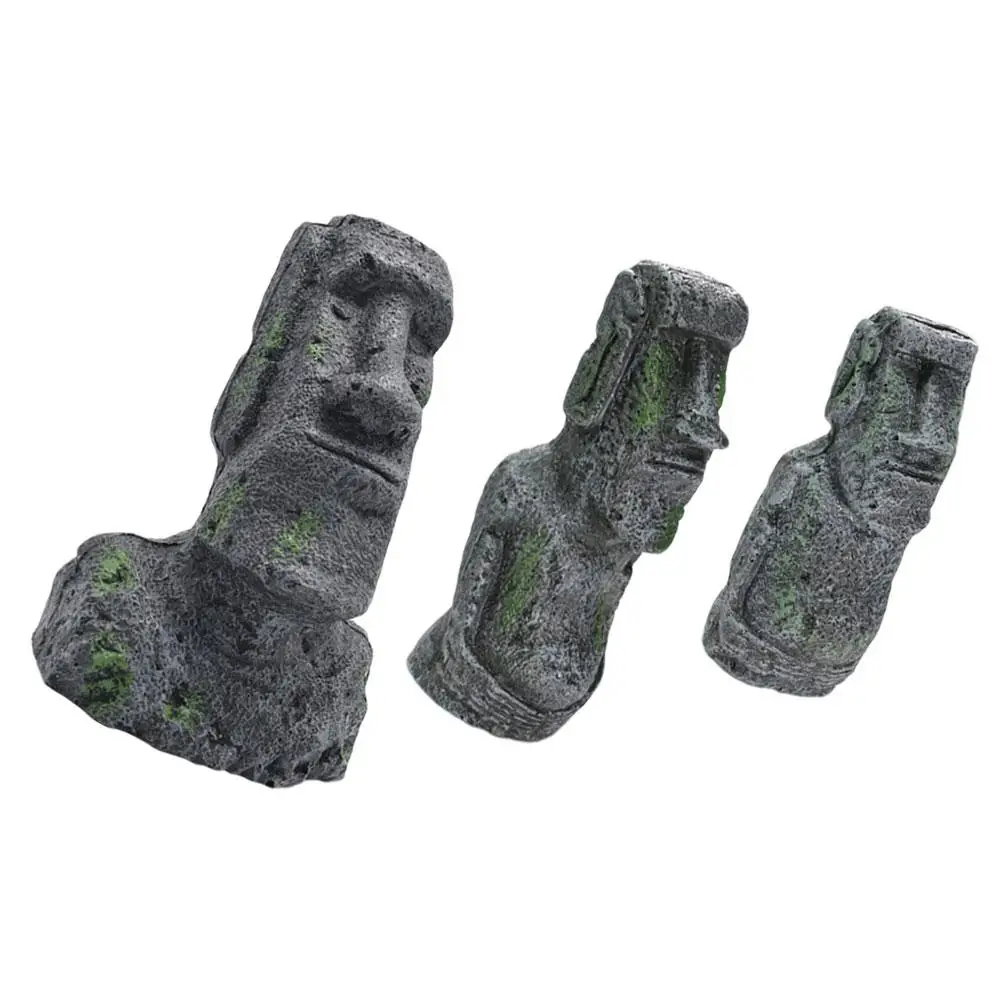 3 Pcs Moai Statues Fish Tank Decor Small Medium Large Resin Stone Head Ornaments Aquarium Landscaping Pet Supplies
3 Pcs Moai Statues Fish Tank Decor Small Medium Large Resin Stone Head Ornaments Aquarium Landscaping Pet Supplies