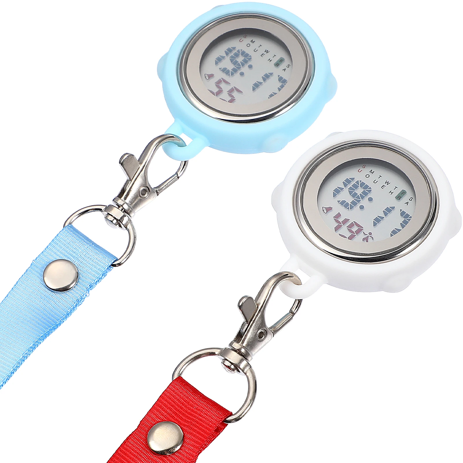 2 Pcs Digital Stopwatch with Neck Lanyard Portable Watches for Students Referees Precise Timekeeping Red Blue Webbing Team
2 Pcs Digital Stopwatch with Neck Lanyard Portable Watches for Students Referees Precise Timekeeping Red Blue Webbing Team