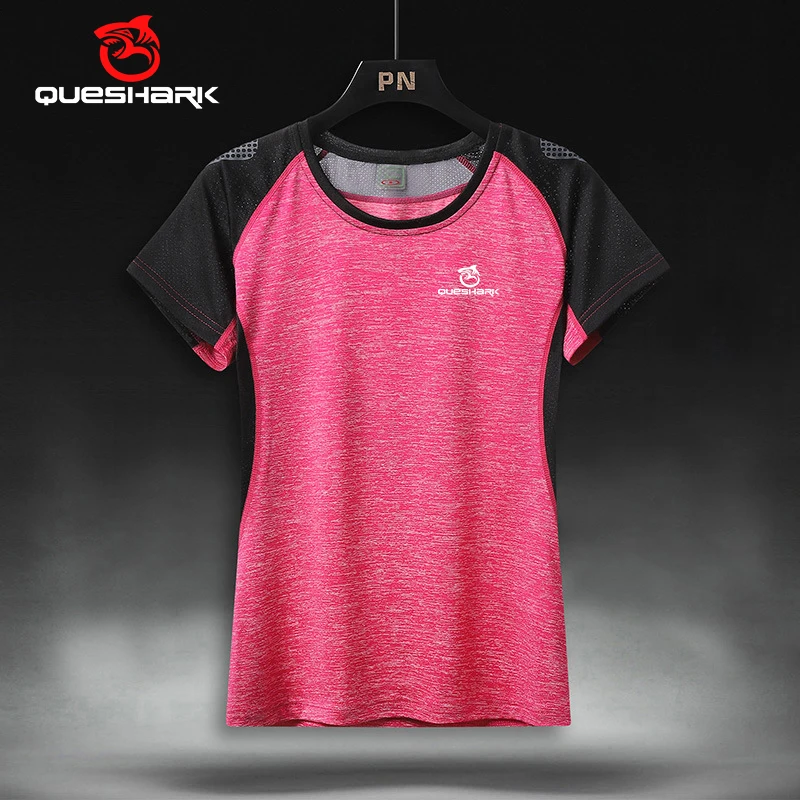 QUESHARK Women Quick Dry Short Sleeve Sports Running T Shirt Breathable Slim Tops Yoga T-shirts Tees Fitness Gym Workout Shirts
QUESHARK Women Quick Dry Short Sleeve Sports Running T Shirt Breathable Slim Tops Yoga T-shirts Tees Fitness Gym Workout Shirts