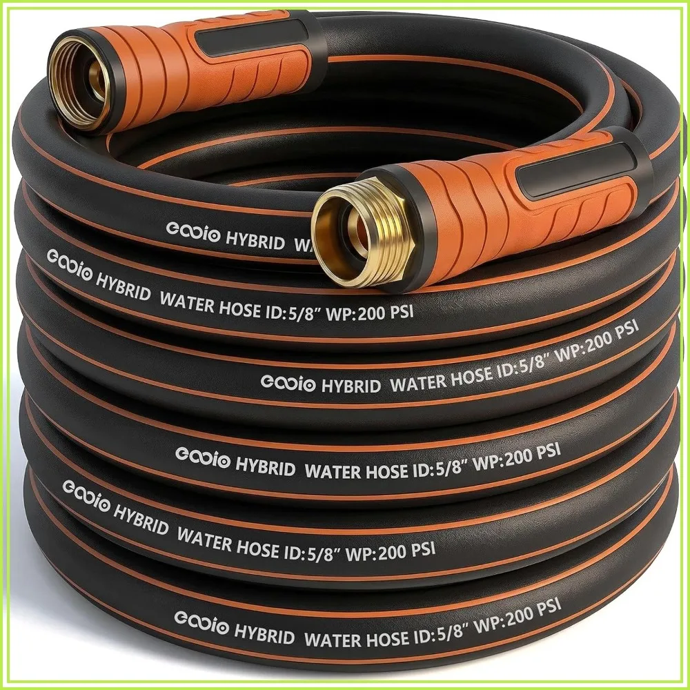 35ft x 5/8" Heavy Duty Garden Hose, Kink Resistant, Leakproof, Lightweight Hybrid with Fittings
35ft x 5/8" Heavy Duty Garden Hose, Kink Resistant, Leakproof, Lightweight Hybrid with Fittings
