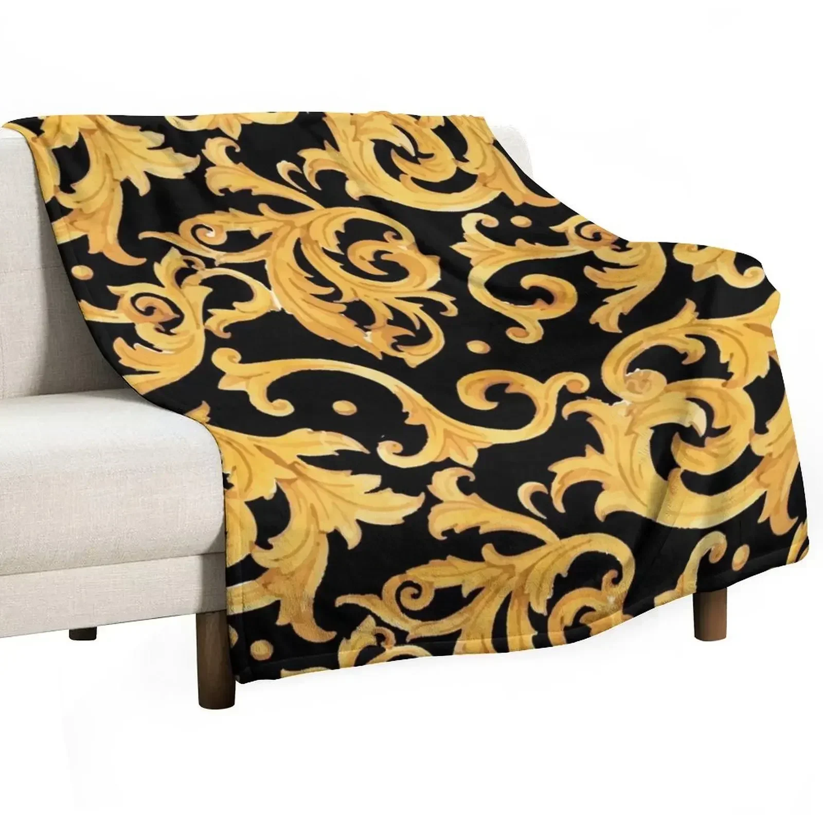 Baroque Pattern Throw Blanket Luxurious Soft Fuzzy Blanket for Sofa Bed
Baroque Pattern Throw Blanket Luxurious Soft Fuzzy Blanket for Sofa Bed