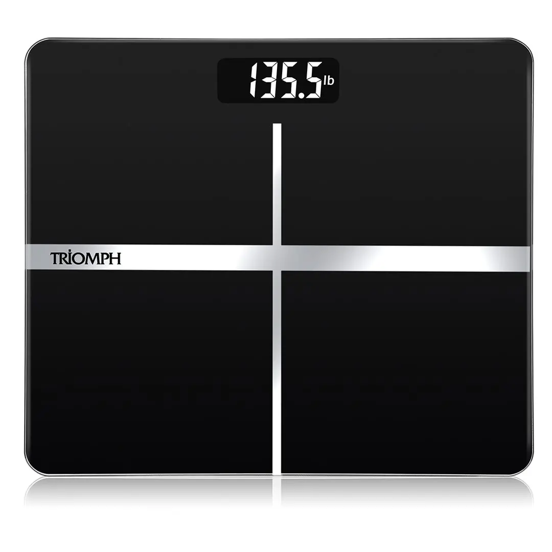 Precision Digital Bathroom Scale, 400 lbs Capacity, Backlit Display, Step-On Technology, Black
Precision Digital Bathroom Scale, 400 lbs Capacity, Backlit Display, Step-On Technology, Black