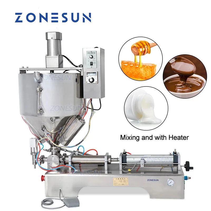 ZONESUN Single Nozzle Paste Cream Honey Chocolate Sauce Water Bottle Filling Machine With Heater
ZONESUN Single Nozzle Paste Cream Honey Chocolate Sauce Water Bottle Filling Machine With Heater
