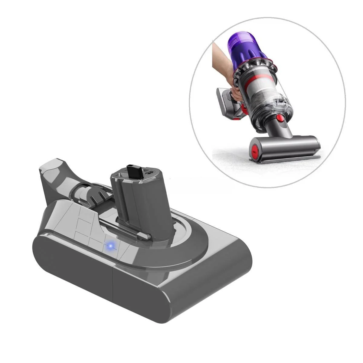 Сменный литий-ионный аккумулятор 18 в 3000 мАч для пылесоса Dyson V11 с сертификацией KC
Сменный литий-ионный аккумулятор 18 в 3000 мАч для пылесоса Dyson V11 с сертификацией KC