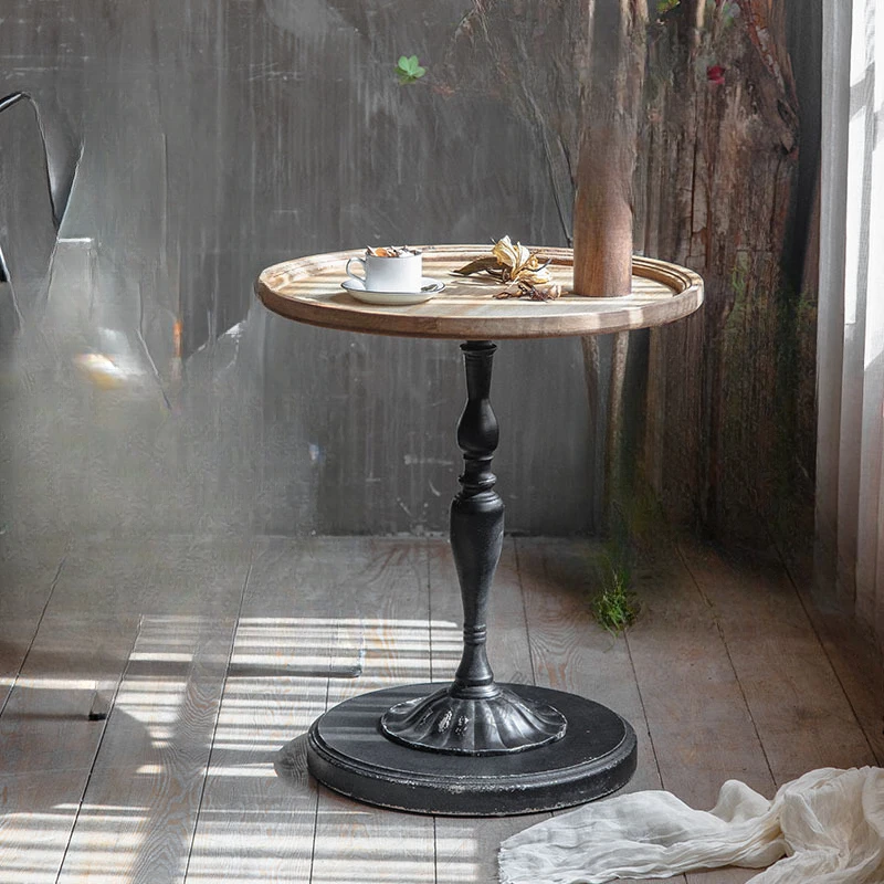 Industrial Style Round Coffee Table Vintage Wood and Iron Table for Living Room Side Table Home Furniture Aged process
Industrial Style Round Coffee Table Vintage Wood and Iron Table for Living Room Side Table Home Furniture Aged process