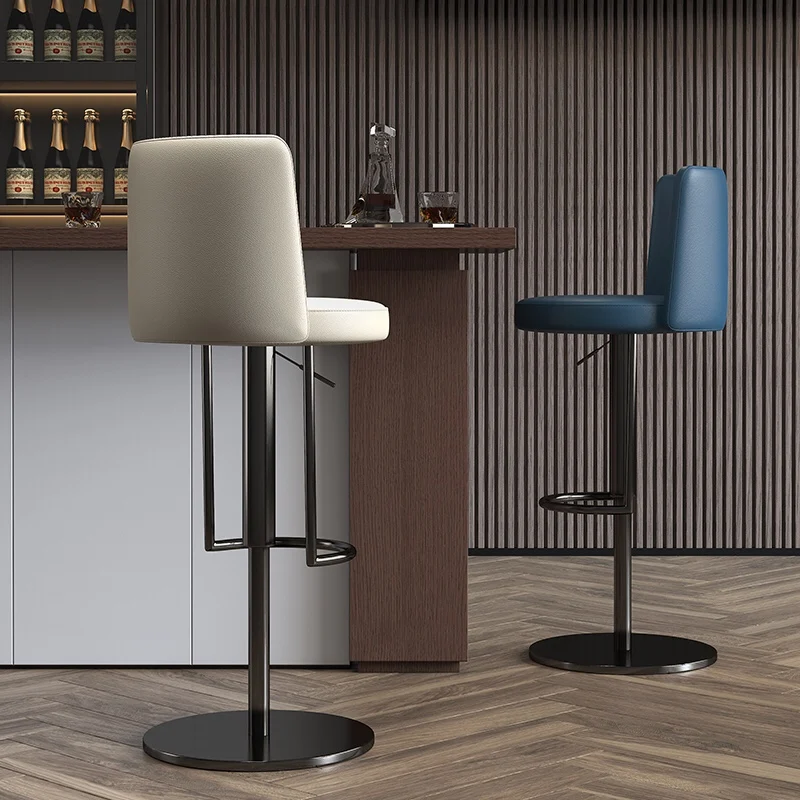 Leather Adjustable Bar Stool Metal Backrest White Swivel Bar Stool Hairdressing Design Taburetes Altos Cocina Home Furniture
Leather Adjustable Bar Stool Metal Backrest White Swivel Bar Stool Hairdressing Design Taburetes Altos Cocina Home Furniture