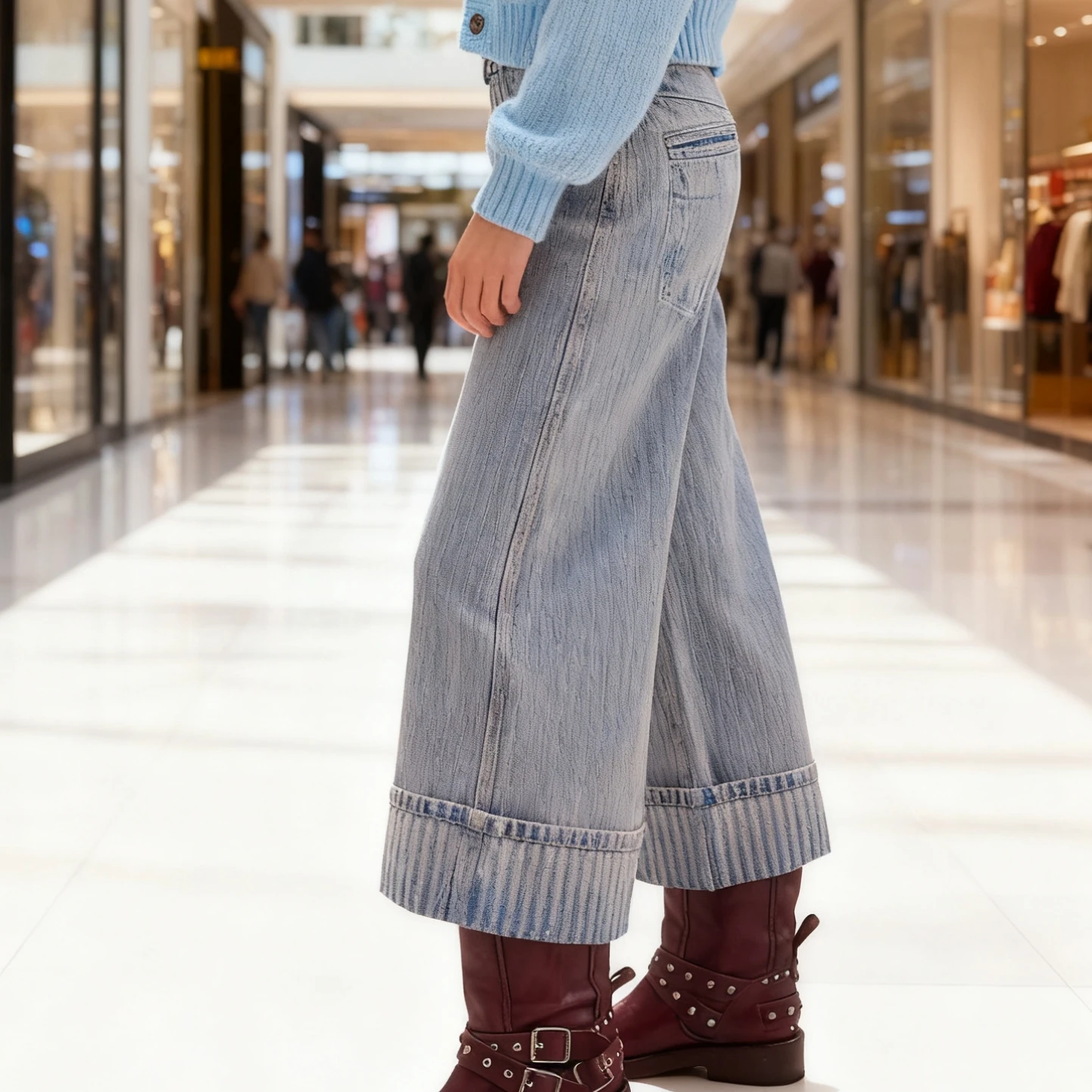 Качественные женские широкие джинсы, крутые свободные брюки в полоску с низкой талией и карманами, уличная одежда
Качественные женские широкие джинсы, крутые свободные брюки в полоску с низкой талией и карманами, уличная одежда