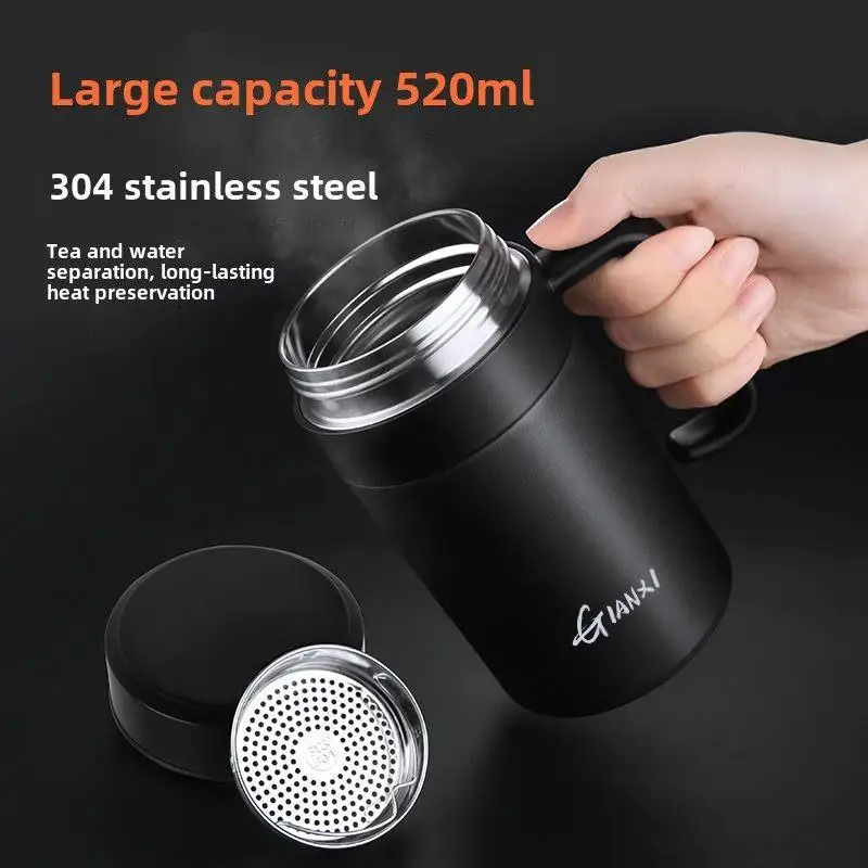 German Style Large Capacity Stainless Steel 304 Insulated Mug with Handle Men's Tea Cup Women's Cup Portable Thermal Cup
German Style Large Capacity Stainless Steel 304 Insulated Mug with Handle Men's Tea Cup Women's Cup Portable Thermal Cup