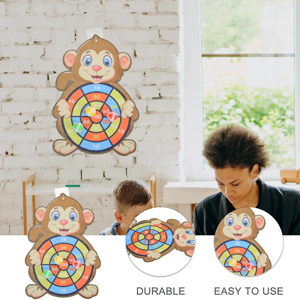 2 set Sticky Ball Dart Board Kids Toy 1 Set Small Monkey 3 Balls Indoor Sports Game Parent Child Fun Interaction
2 set Sticky Ball Dart Board Kids Toy 1 Set Small Monkey 3 Balls Indoor Sports Game Parent Child Fun Interaction