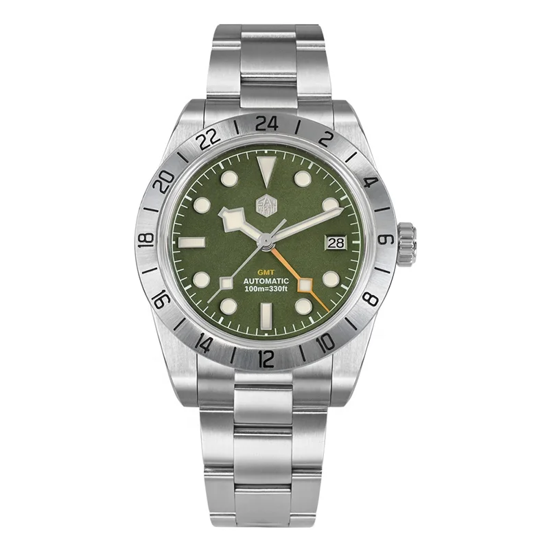 Vintage NH34 Automatic Mechanical Watch Luminous Steel Strap Watch Men's dive Watch
Vintage NH34 Automatic Mechanical Watch Luminous Steel Strap Watch Men's dive Watch