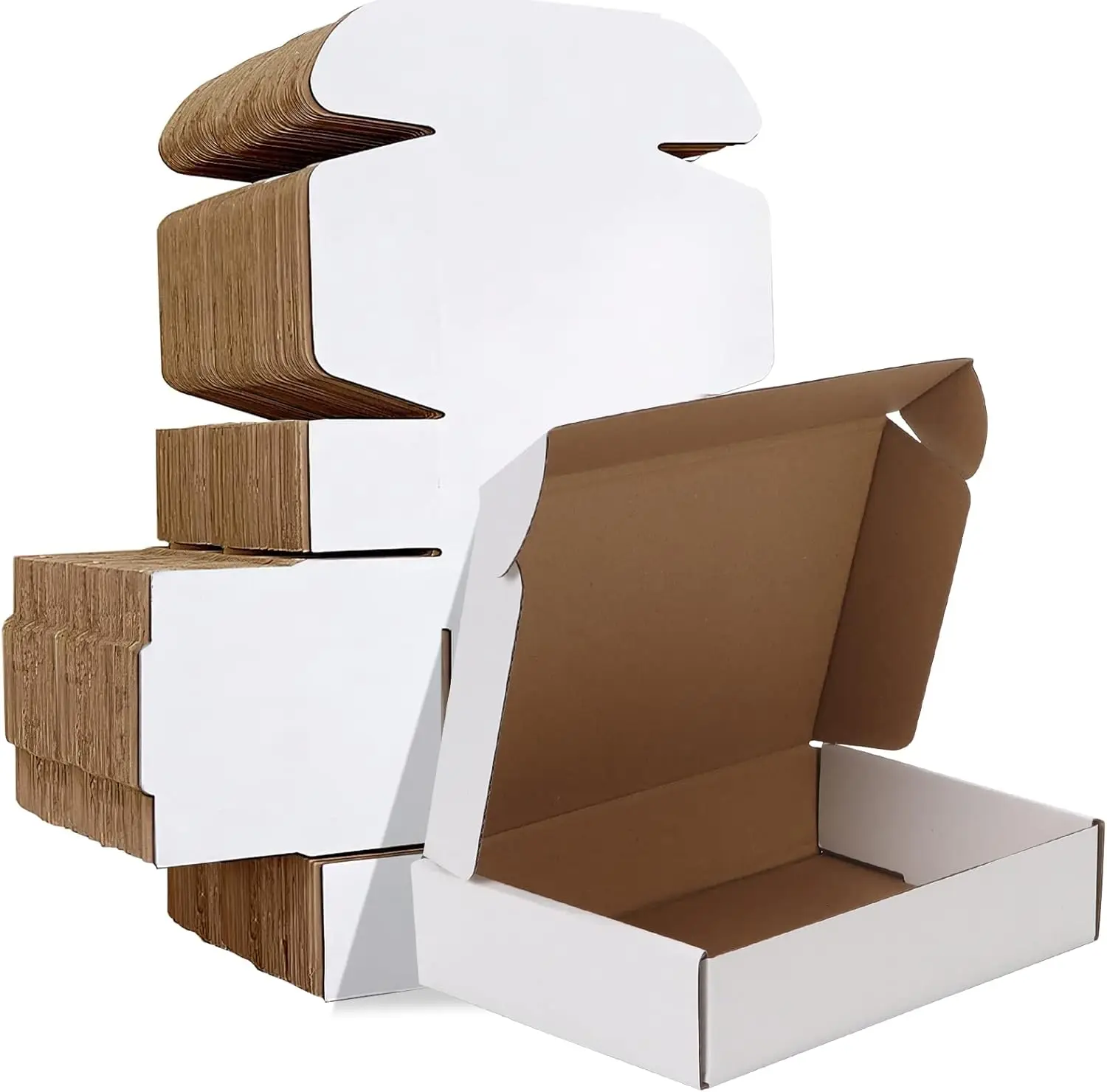 9x6x2 Inches Shipping Boxes Set of 50, White Corrugated Cardboard Literature Mailer for Small Items
9x6x2 Inches Shipping Boxes Set of 50, White Corrugated Cardboard Literature Mailer for Small Items