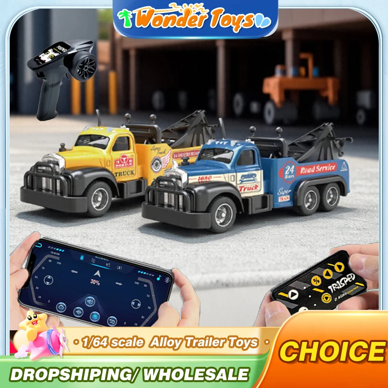 1/64 Mini Alloy Trailer Truck Toys Rc Cars App 2.4G Remote Control Wireless Toy Radio Controlled Rescue Vehicle Children Toys
1/64 Mini Alloy Trailer Truck Toys Rc Cars App 2.4G Remote Control Wireless Toy Radio Controlled Rescue Vehicle Children Toys