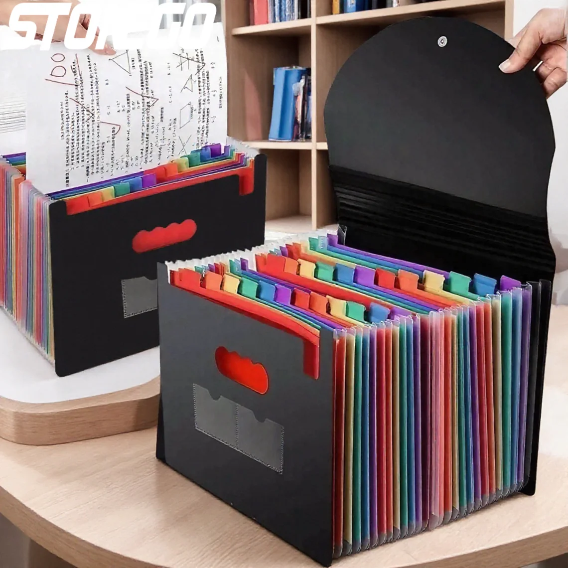 Durable Waterproof 13/25 Grid Accordion File Organizer Three-Side Sealed Flap Office Document Storage Bag
Durable Waterproof 13/25 Grid Accordion File Organizer Three-Side Sealed Flap Office Document Storage Bag