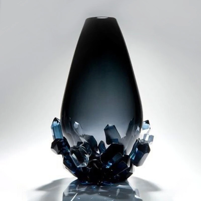 High Grade Glass Vase Decoration Modern Creative Transparent Artistic Flower Arrangement Living Room Precious Home Furnishings
High Grade Glass Vase Decoration Modern Creative Transparent Artistic Flower Arrangement Living Room Precious Home Furnishings