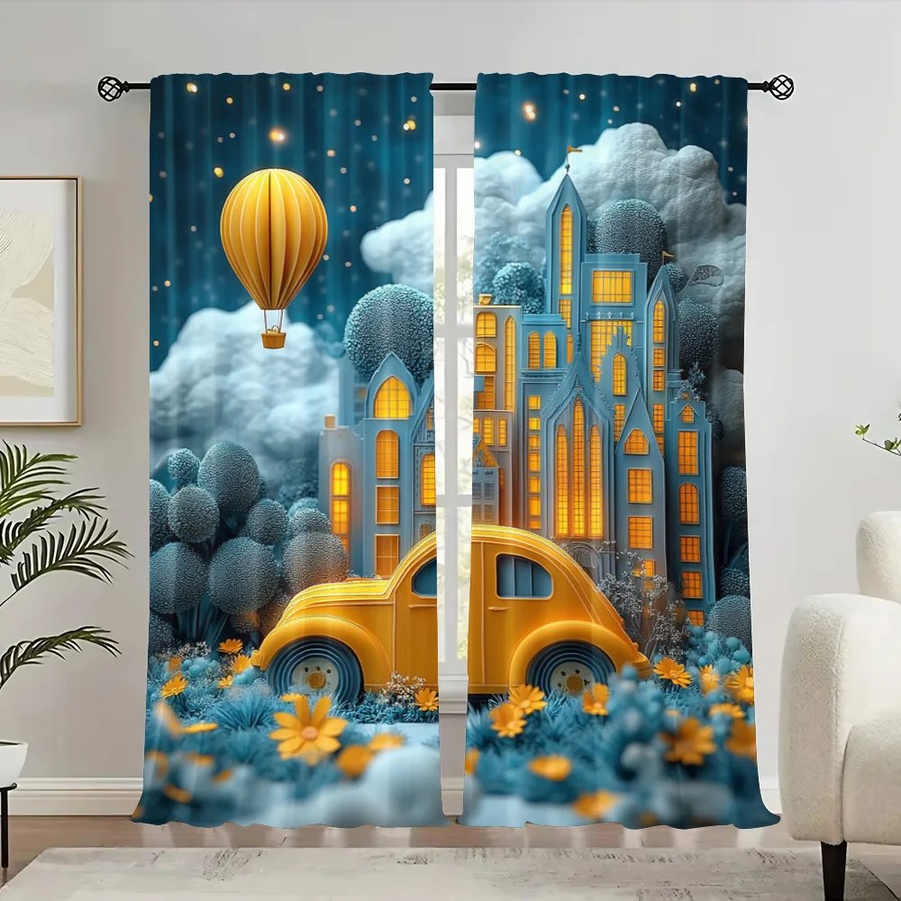 2pc, Window Curtains Starry night sky and city Light Filter Festive Wall Decor Applies to room decor aesthetic
2pc, Window Curtains Starry night sky and city Light Filter Festive Wall Decor Applies to room decor aesthetic
