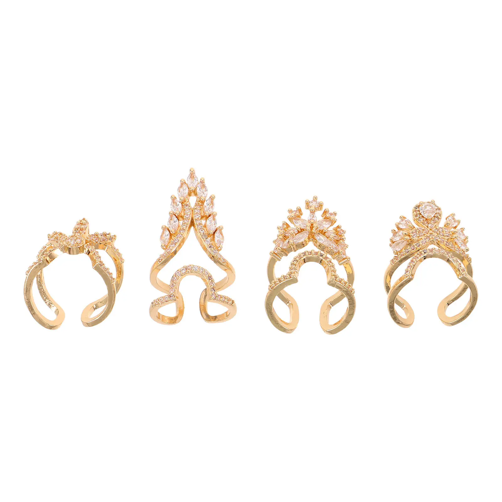 4Pcs Nail Rings Copper Zircon Detachable Adjustable Fingernail Jewelry Reusable Statement Finger Nail Cap Decoration Women Party
4Pcs Nail Rings Copper Zircon Detachable Adjustable Fingernail Jewelry Reusable Statement Finger Nail Cap Decoration Women Party