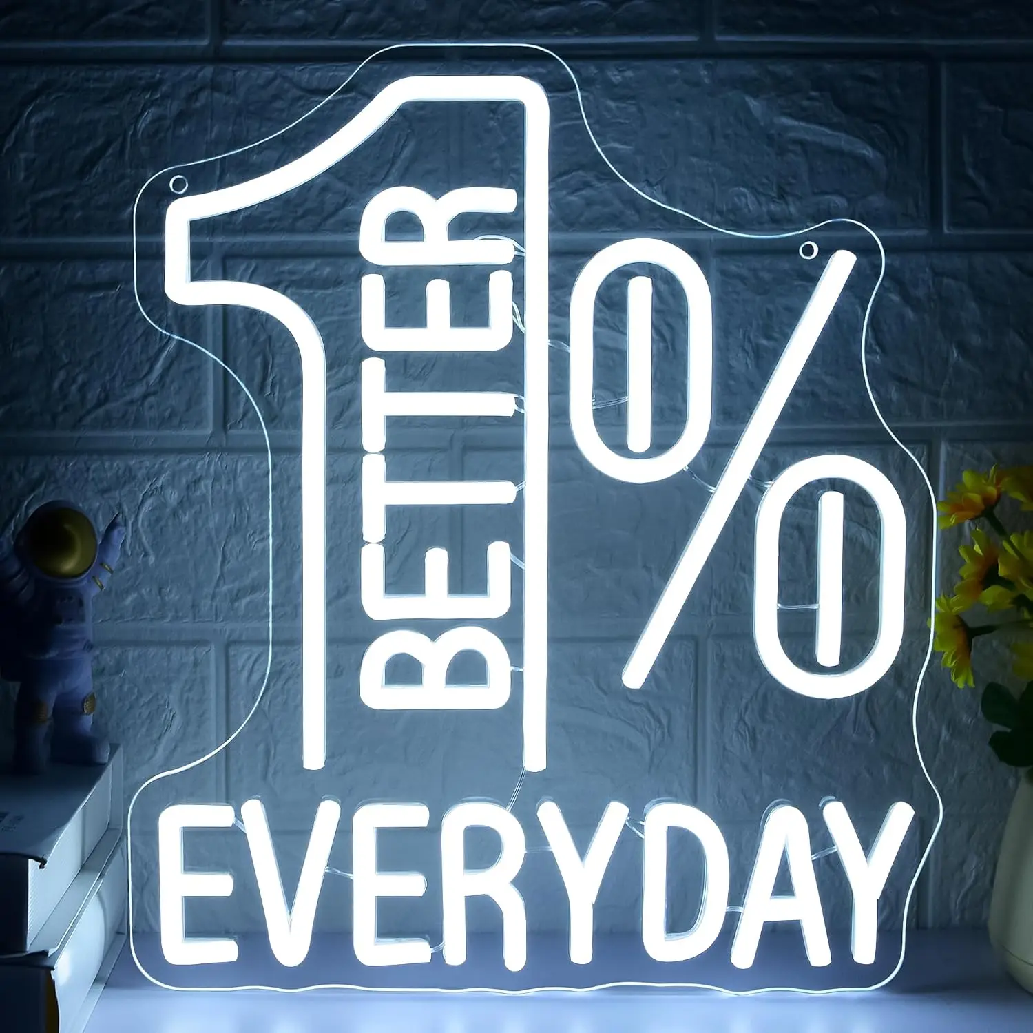1% Better Every Day Neon Sign USB LED Neon Light for Classroom Cafe Gym Gaming Room Bedroom Decorations Gift Wall Light
1% Better Every Day Neon Sign USB LED Neon Light for Classroom Cafe Gym Gaming Room Bedroom Decorations Gift Wall Light